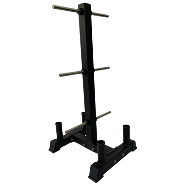 DHZ Fitness Vertical Plate Tree - U3054 rack on a white background